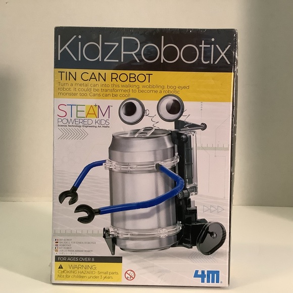 Kids Robotix Tin Can Robot Steam Powered Kids 4M - Picture 14 of 14